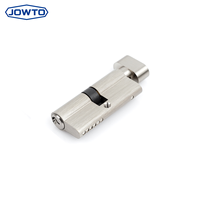Cylindre de serrure de porte de toilette en laiton profil européen 70 mm, durable, anti-corrosion, pour hôtel, bureau et salle de bain domestique