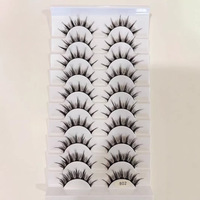 10 paires de faux cils 3D en vison, longs et naturels, faits à la main, extensions de cils pour maquillage, vente en gros