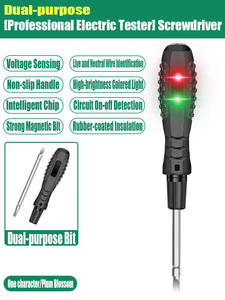 Neue Art des elektrischen Prüf stifts Haushalts leistungs schalter prüfung Schrauben dreher Lichts pannungs messgerät - Product Image 2