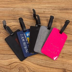 Etiquettes de bagages de <span class=keywords><strong>voyage</strong></span> de luxe multicolores Etiquette de valise pour carte d'embarquement en <span class=keywords><strong>avion</strong></span> Etiquette de bagage en cuir PU vierge Motif à la mode - Product Image 4