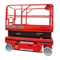 8m 10m Max Lift 20m Plate-forme d'échafaudage à ciseaux mobile électrique automotrice pour terrain accidenté
