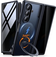 Étui MOBOSI Z Fold7 avec support rotatif, protection d'écran anti-espion, TPU+PC, peinture UV, compatible charge sans fil, qualité militaire