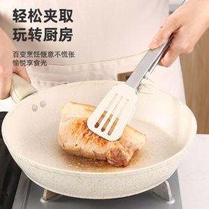 Silicone Food Tongs 9 12 14 Inch Oven Safe White Black Red Set Of 3 For BBQ Baking Steak Cooking - Product Image 4