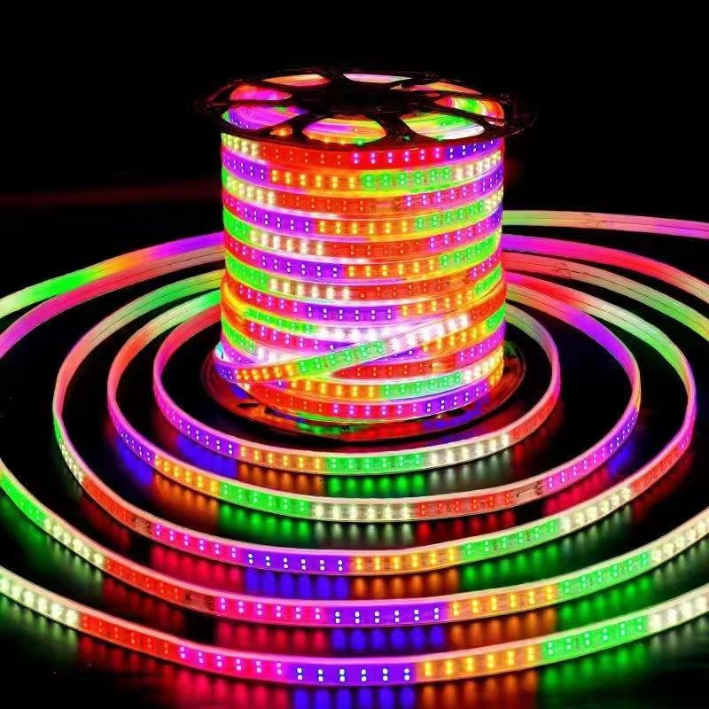 High Quality RGB Smart LED Strip Lights Kit Dream Color Flexible PVC for IP65 Landscape Decoration Remote Control
