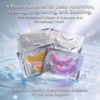 Masque et patchs pour les yeux en gel de cristal PDRN avec logo personnalisé, éclaircissant, raffermissant, anti-rides, hydratant, blanchissant, soin de la peau sous les yeux