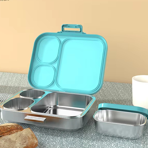 Lonchera de Acero Inoxidable de Entrega Rápida, Libre de BPA, Contenedor de Alimentos Ecológico, Lonchera de Acero Inoxidable para Niños - Product Image 1