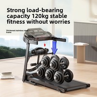Caminadora Plegable Profesional Silenciosa con Pantalla LCD, Monitor de Frecuencia Cardíaca, Motorizada, para Equipo de Gimnasio en Casa