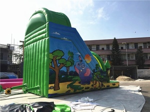 Jouet gonflable pour enfants, livraison gratuite en chine, location de fête, business, petite voie, extérieur de zoo, <span class=keywords><strong>avec</strong></span> filet de sécurité et arche - Product Image 6