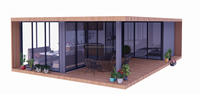 Maisons conteneurs de luxe de 20 pieds, design populaire, dessins 3D, villas modernes personnalisées, extensibles, vente directe des fabricants