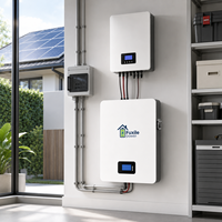 Batería de Almacenamiento de Energía LiFePO4 Integrada en Pared con BMS, 51.2V 100Ah 5.12kWh, 6000 Ciclos, Compatible con Conexión en Paralelo