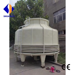 Torre de enfriamiento industrial de FRP de 10T, 50T, 100T, 200T, torre de enfriamiento de agua de fibra de vidrio engrosada para moldeo por inyección de acero - Product Image 6