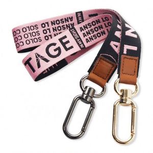 New Custom Woven Logo Key Chain Lanyard With Metal Tag Keychain Custom - Product Image 1