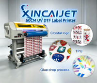 Mesin DTF Semi-Otomatis Digital UV TPU I3200HD Satu Kepala 60CM Baru, Printer Label Format Besar Roll-to-Roll, Garansi 1 Tahun