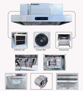 Campana Extractora Inteligente JINJELI para <span class=keywords><strong>Cocina</strong></span> Comercial, sin Ventilación, con Filtro Deflector, 98% de Eficiencia en la Eliminación de Humo, Bajo Consumo de Energía - Product Image 4