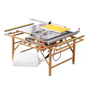 mini folding woodworking cutting panel saw portable single phase wood saw machines small Chinese sliding table saw for cabinets