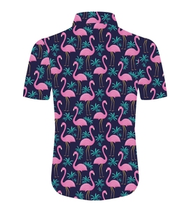 Camicia estiva da uomo personalizzata con stampa Flam grafica da spiaggia oversize camicia hawaiana da uomo - Product Image 2
