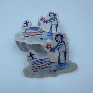 Autocollant en verre personnalisé, mignon, à séchage rapide, adapté aux petits sièges, meubles, croquettes, éducation, sacs en polyéthylène pour pain, bananes, 140x105mm - Product Image 1