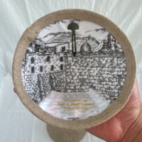 Kippah de Lino Natural Liso al por Mayor, 4 Paneles, Transpirable, Beige Marfil, Kippot Judío, Yarmulke, Kippa, Sombrero Judaico