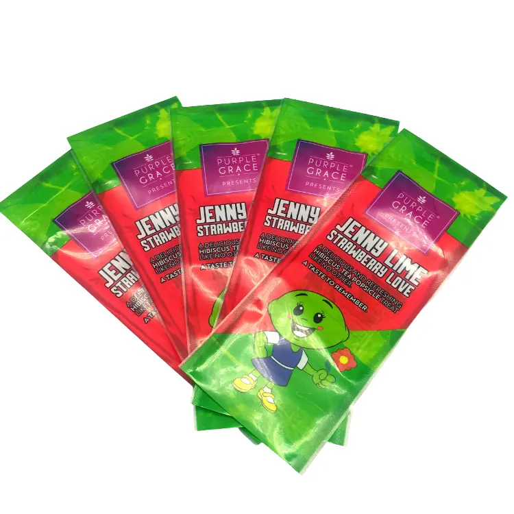 कस्टम लोगो 10 रंग gravure मुद्रण रंगीन फ्रीज आइस popsicle बर्फ छड़ी तरल के लिए ziplock बर्फ lolly बैग चाय पैकेजिंग