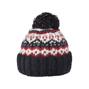 <span class=keywords><strong>Bonnet</strong></span> d'hiver vintage côtelé pour <span class=keywords><strong>femme</strong></span>, en tricot jacquard torsadé épais, avec <span class=keywords><strong>pompon</strong></span> boutonné, en Spandex/Coton, doux et chaud - Product Image 1