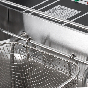 Ackiliss 2500W Nhà Bếp Mini Chip Chiên Thực Phẩm Ngô Con Chó Khoai Tây Chiên Thổ Nhĩ Kỳ Duy Nhất Điện Nồi Chiên Sâu Với Gia Cố Giỏ Chiên - Product Image 4