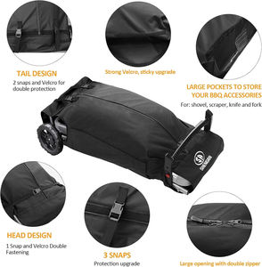 Housse de barbecue à <span class=keywords><strong>gaz</strong></span> résistante aux UV pour l'extérieur pour les accessoires de voyage <span class=keywords><strong>Weber</strong></span> - Product Image 3