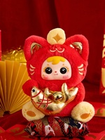 Figurine en peluche Samuel Little Cat, thème animal, en ABS, pour 5-7 ans, tendance du Nouvel An, boîte mystère, pendentif chat porte-bonheur, cadeau unisexe