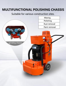 Amoladora de Concreto Manual Multicabezal sin Polvo, Motor de 5.5kW con Caja de Engranajes para un Tratamiento de Superficies de Alta Eficiencia en Pisos de Concreto - Product Image 2