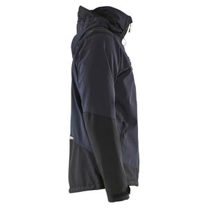 BLAKLADER - 4749251386334XL <b>Softshell</b> <b>jacket</b> Dark navy blue/<b>Hi</b>-<b>vis</b> yellow - EAN 7330509892480 <b>HI</b>-<b>VIS</b> WORKWEAR - Product Image 4