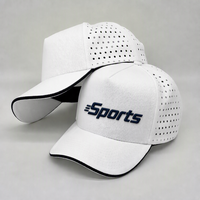 Casquette de baseball sportive personnalisée avec logo 3D en relief, respirante, perforée au laser, pour événements d'équipe, cadeau promotionnel, vente en gros
