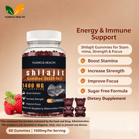 Bonbons Gommeux à l'Extrait de Shilajit Personnalisés en Gros, Sans OGM, Sans Sucre, Complément Alimentaire pour Adultes, Soutien Immunitaire et Énergie
