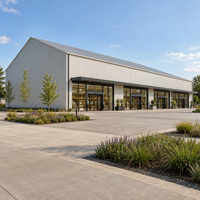 Bâtiment commercial moderne en structure métallique pour magasins de détail, entrepôt métallique durable et résistant aux intempéries, vente en gros