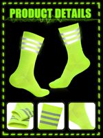 Chaussettes de sport aérodynamiques personnalisées en gros avec logo, antidérapantes, en silicone, réfléchissantes, à compression, pour hommes, chaussettes de cyclisme