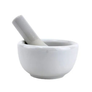 ผลไม้และ Herbes เครื่องมือบดพอร์ซเลนสีขาวปูนและชุดสาก - Product Image 6