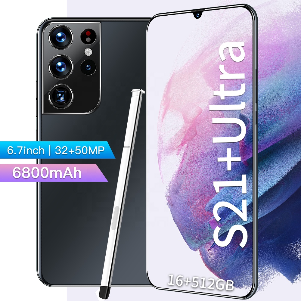 Global version original S21 Ultra 16GB+512GB Android smartphone With stylus Support 4G 5G network Super endurance mobile phone