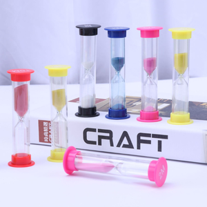 Yaratıcı hediyeler çocuklar plastik kum saati 30 saniye 1 2 3 4 5 dakika renkli kum zamanlayıcı kum saati - Product Image 3