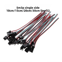 Connecteur de raccordement SM2.54mm noir en ABS, borne de connexion mâle-femelle en cuivre pur, rectangulaire, 3A 12V