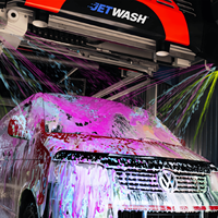 Machine de lavage de voitures automatique électrique à haute efficacité énergétique avec système de circulation d'eau et en acier inoxydable
