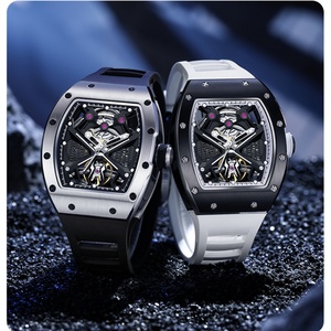 Men's <b>Automatic</b> Mechanical Watch with Stainless Steel Case Silicone Strap Fashion Waterproof Luminous <b>Wristwatch</b> - Product Image 6