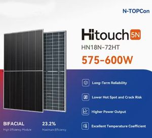 High Power 580W N Type Mono Double Glass <b>Solar</b> Panel Bifacial PV Module Off-grid Pure Sine Wave Inverter Lead-acid Outdoor - Product Image 2