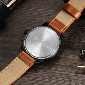 Vendita calda CURREN 8225 orologio sportivo da <span class=keywords><strong>uomo</strong></span> multifunzione moda cinturino in pelle orologio da polso al quarzo cronografo <span class=keywords><strong>orologi</strong></span> impermeabili - Product Image 6