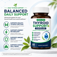 Capsules de soutien de la thyroïde OEM ODM, formule nutritionnelle à base de plantes de haute qualité, marque privée