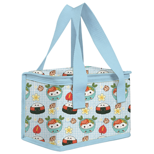 Sac Isotherme Portable pour Pique-nique d'Été en Tissu Oxford avec Fermeture Éclair, Motif <span class=keywords><strong>Hawaïen</strong></span> Poke Bowl Musubi, Personnalisable, pour 6 Boîtes, Idéal pour l'École des Enfants - Product Image 1