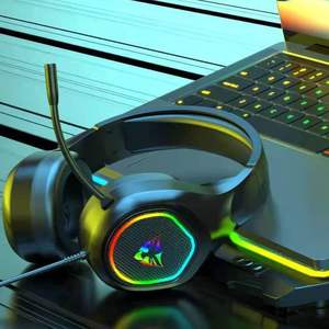 Casque d'écoute G503 d'origine avec microphone, écouteurs de jeu, direct, réduction de bruit, pour manger du poulet, <span class=keywords><strong>Illum</strong></span> - Product Image 5