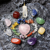 Coffret Cadeau de Méditation et Yoga Reiki Énergie Naturelle – Charmant Ensemble de Pierres de Guérison en Quartz Rose pour la Spiritualité et les 7 Chakras