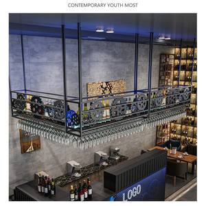 Support décoratif multifonctionnel en métal pour comptoir de bar étagère à vin étagère de rangement <span class=keywords><strong>caisse</strong></span> enregistreuse meubles de maison - Product Image 2