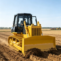Bulldozers de 350 CV pour le nivellement des terrains en montagne, bulldozer sur chenilles de 37 tonnes, engins lourds pour les travaux de terrassement à grande échelle