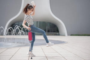 เก้าอี้ Series1 Ta-da ทำในไต้หวัน, เก้าอี้ไม้ค้ำยันสีแดงกุหลาบ88ซม. พร้อมที่นั่งสำหรับการบำบัดฟื้นฟู - Product Image 4