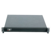 Casing PC Industri Kustomisasi Pemrosesan Chassis 1U dengan Panel Aluminium dan Casing Hitam