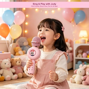 Microphone karaoké sans fil pour enfants avec haut-parleur, batterie 600 mAh, carte TF 32 Go, micro karaoké portable pour enfants - Product Image 2